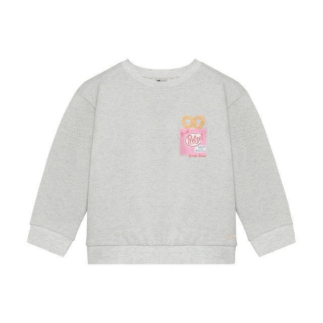 Daily7 Sweater Backprint Light Grey Melange