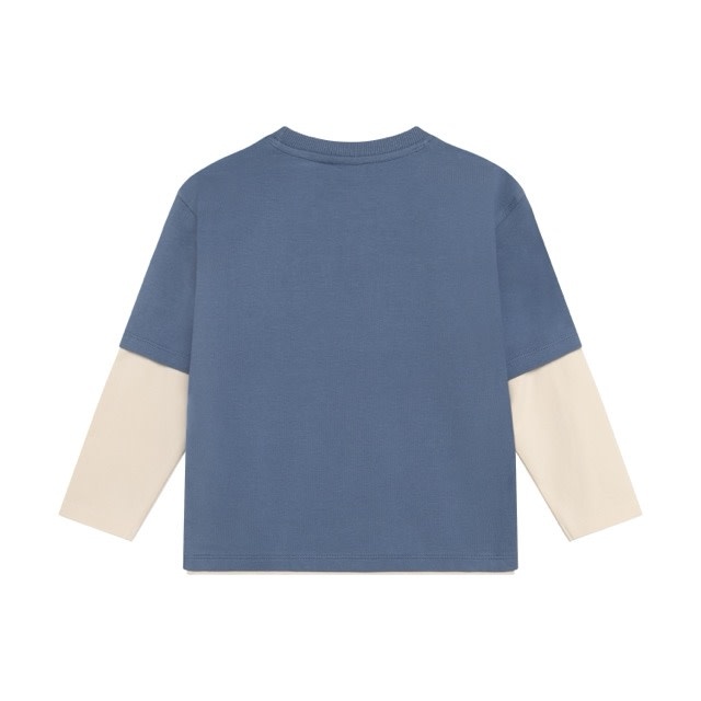 Daily7 T-shirt Longsleeve Over Sleeve Ash Blue