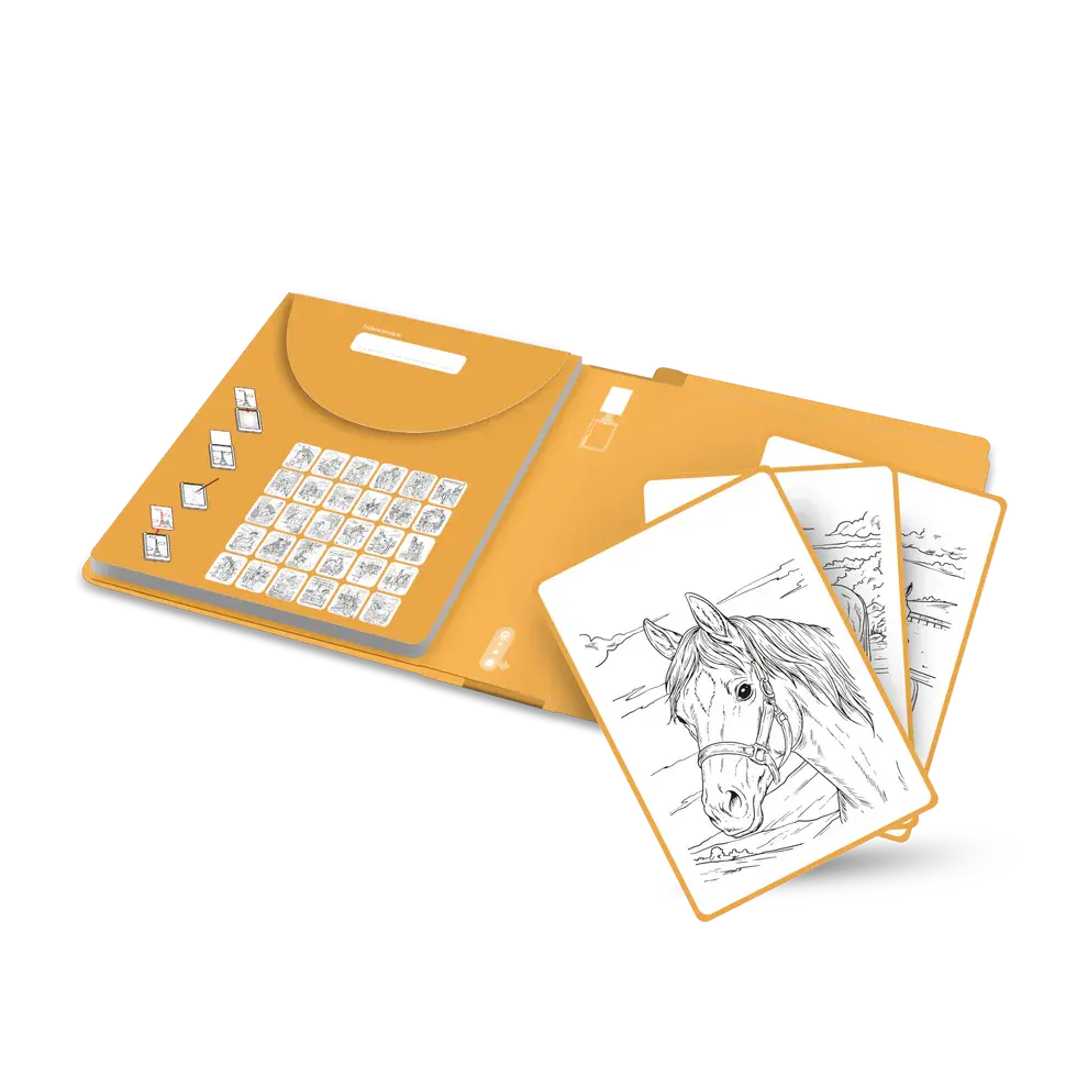 Kidywolf KIDYDRAW-PAD REFILL 8 Horses