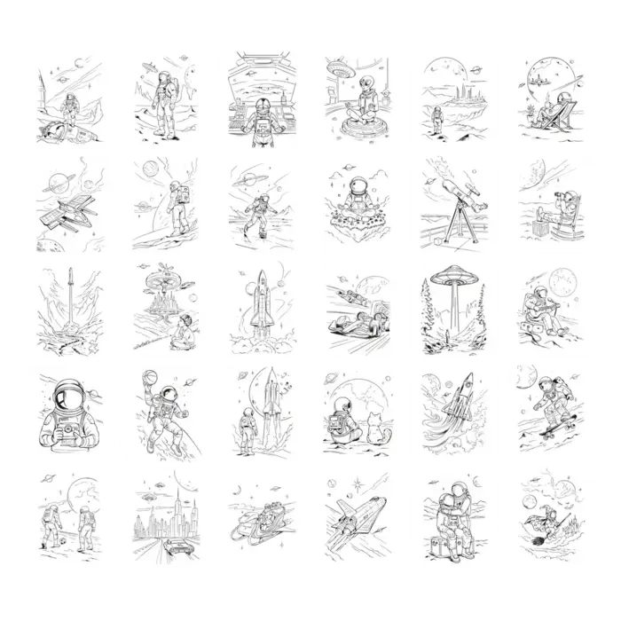 Kidywolf K-DRAW-PAD-REFILL 10 Galaxy