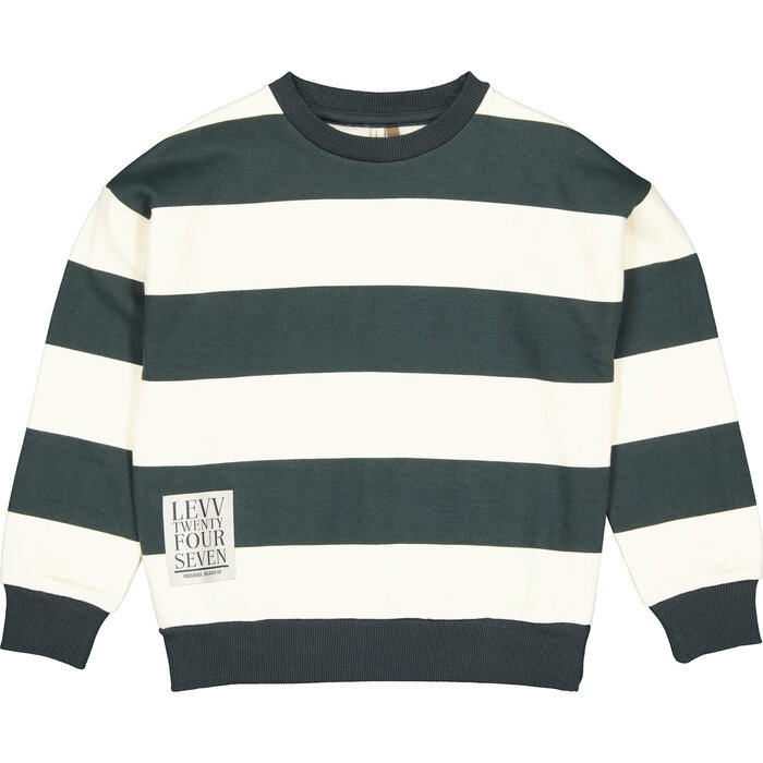 Levv Sweater LW261DARIUS AOP Black Stripe