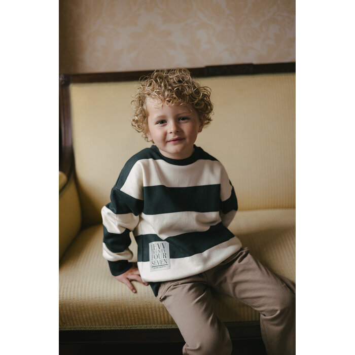 Levv Sweater LW261DARIUS AOP Black Stripe