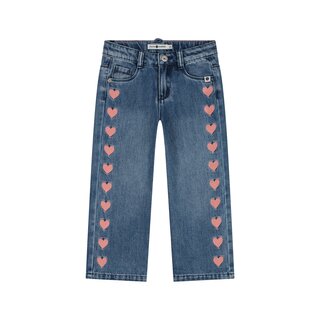 Stains & Stories girls wide leg pants Medium blue denim