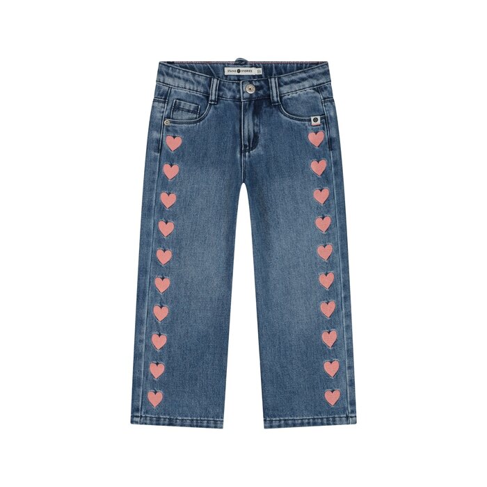 Stains & Stories girls wide leg pants Medium blue denim