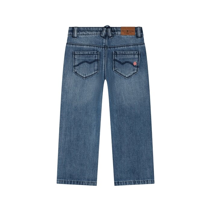 Stains & Stories girls wide leg pants Medium blue denim