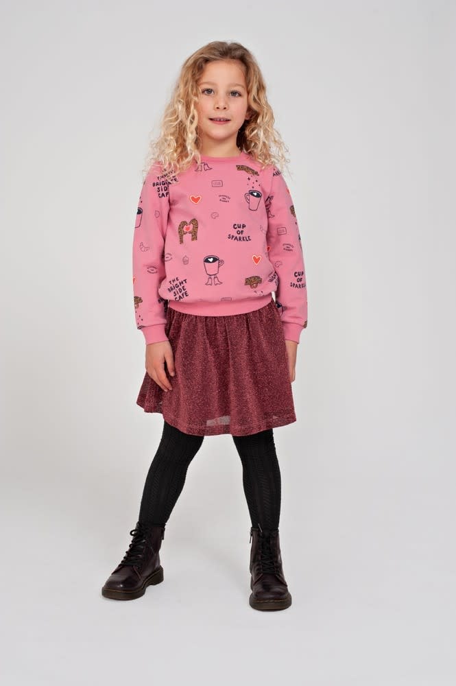 Jubel Sweater AOP relaxed fit Roze - City Chic
