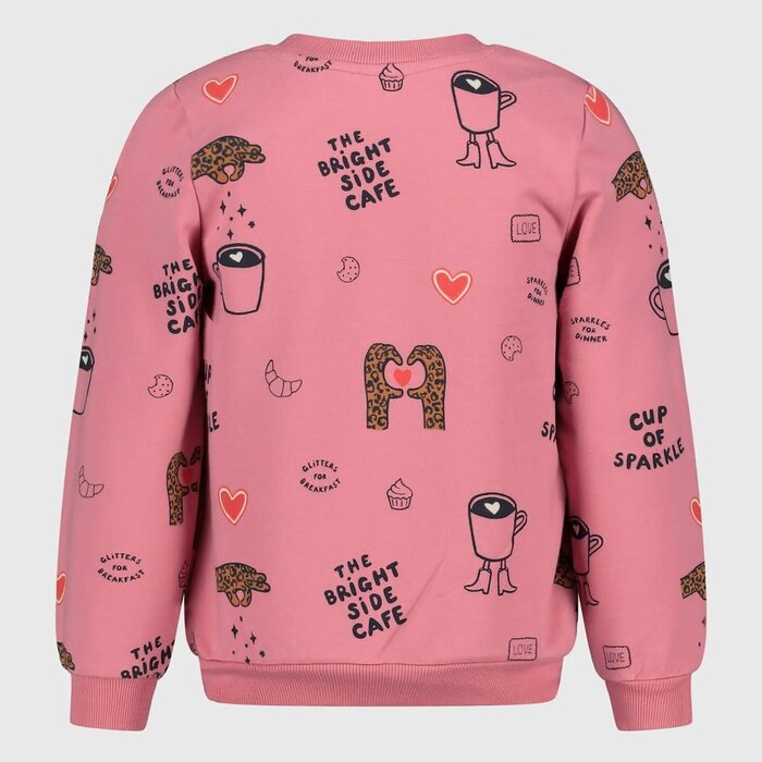 Jubel Sweater AOP relaxed fit Roze - City Chic