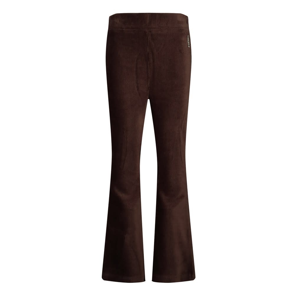 Jubel Flared broek velours rib Bruin - City Chic