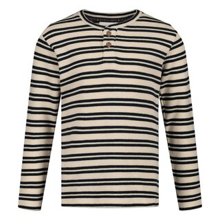 Sturdy Longsleeve rib met streep Offwhite - Rock the Earth