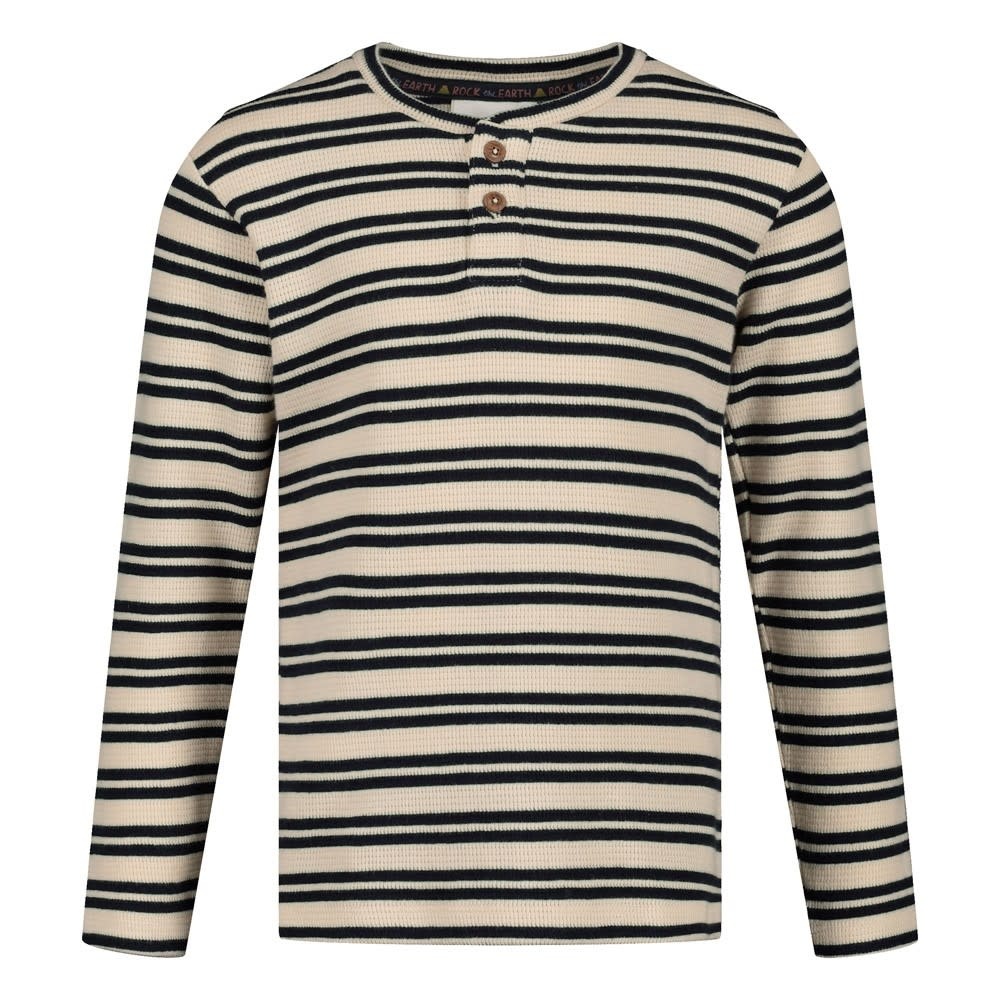 Sturdy Longsleeve rib met streep Offwhite - Rock the Earth