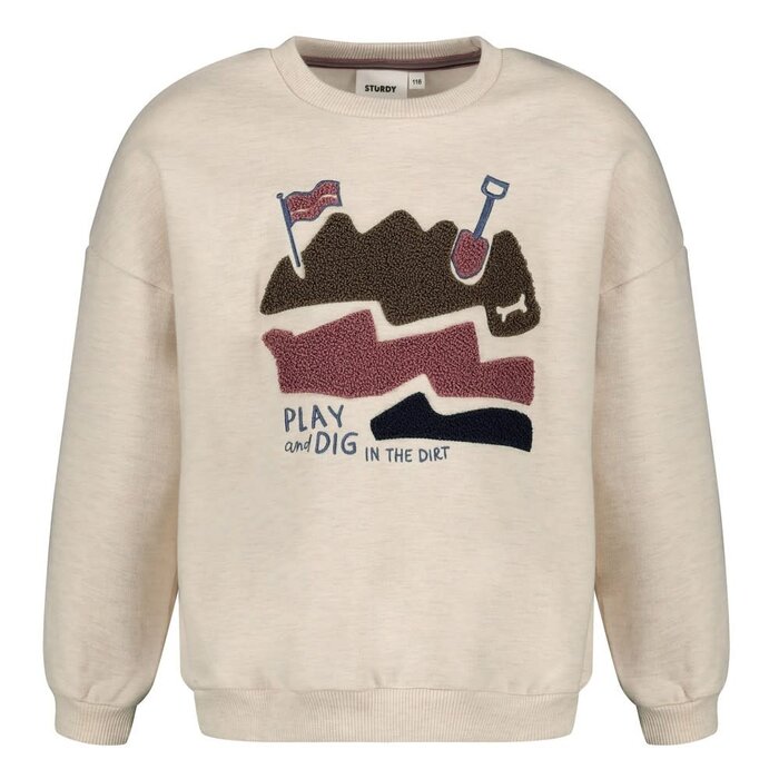 Sturdy Sweater oversized Offwhite melange - Rock the Earth
