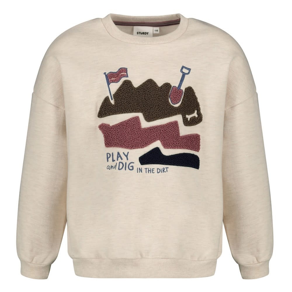 Sturdy Sweater oversized Offwhite melange - Rock the Earth