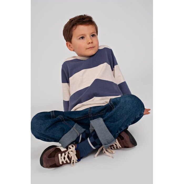 Sturdy Sweater streep Blauw - Rock the Earth