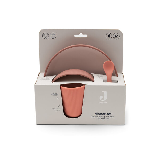 Jollein Kinderserviesset Siliconen Blush Shades