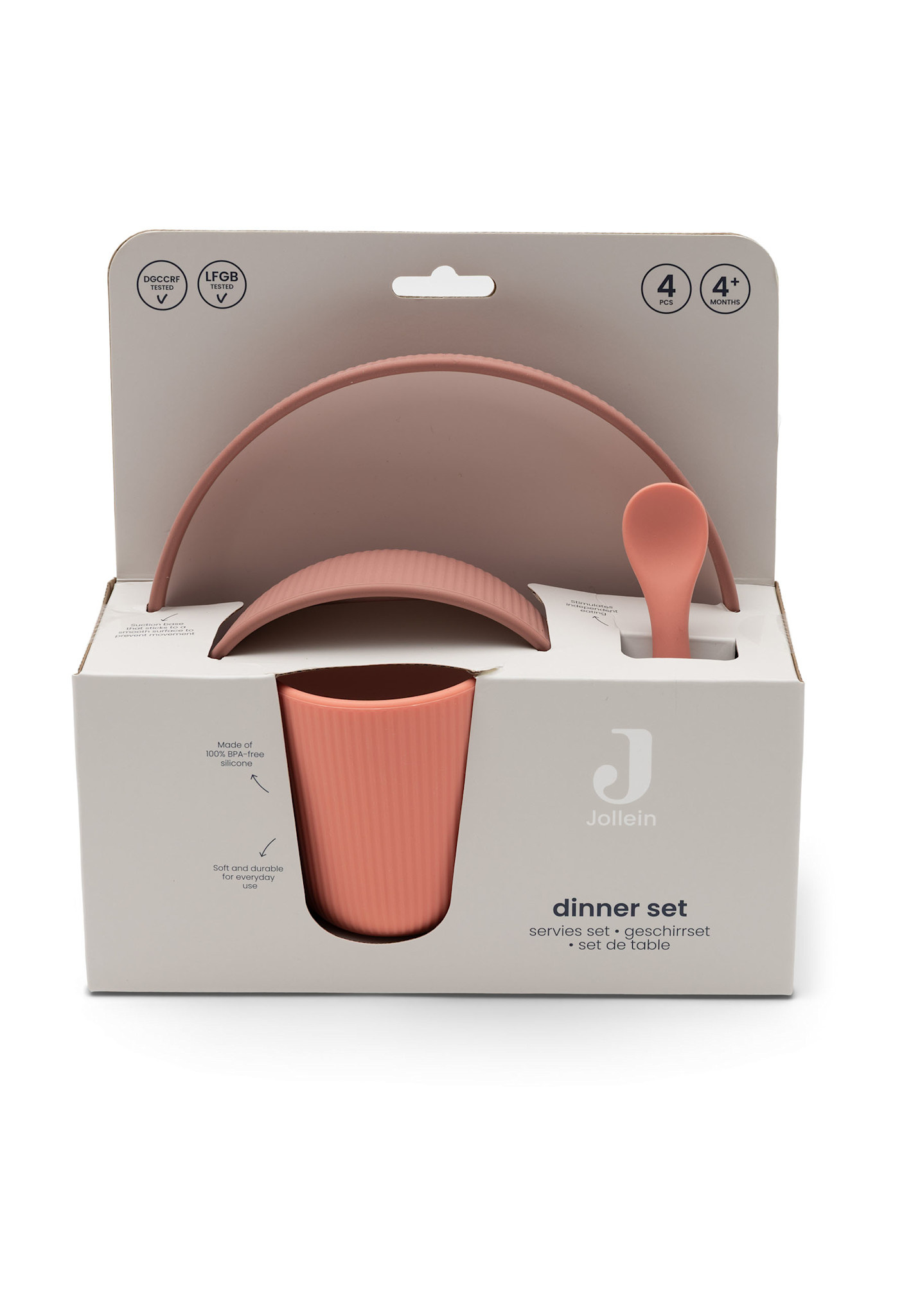 Jollein Kinderserviesset Siliconen Blush Shades