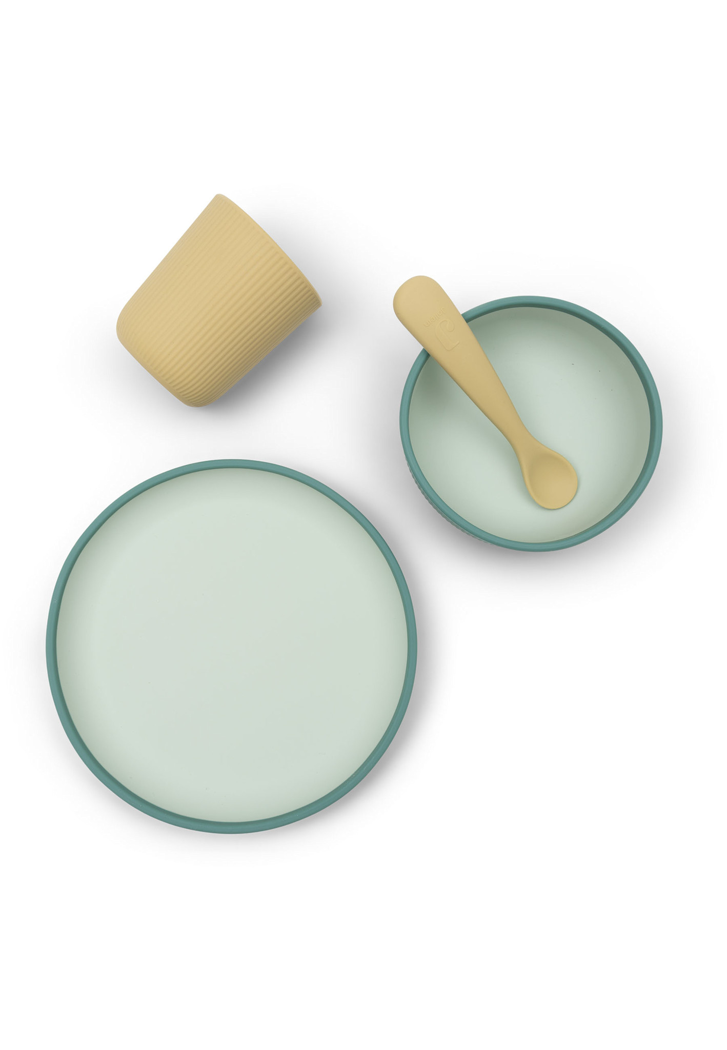 Jollein Kinderserviesset Siliconen Jade Shades