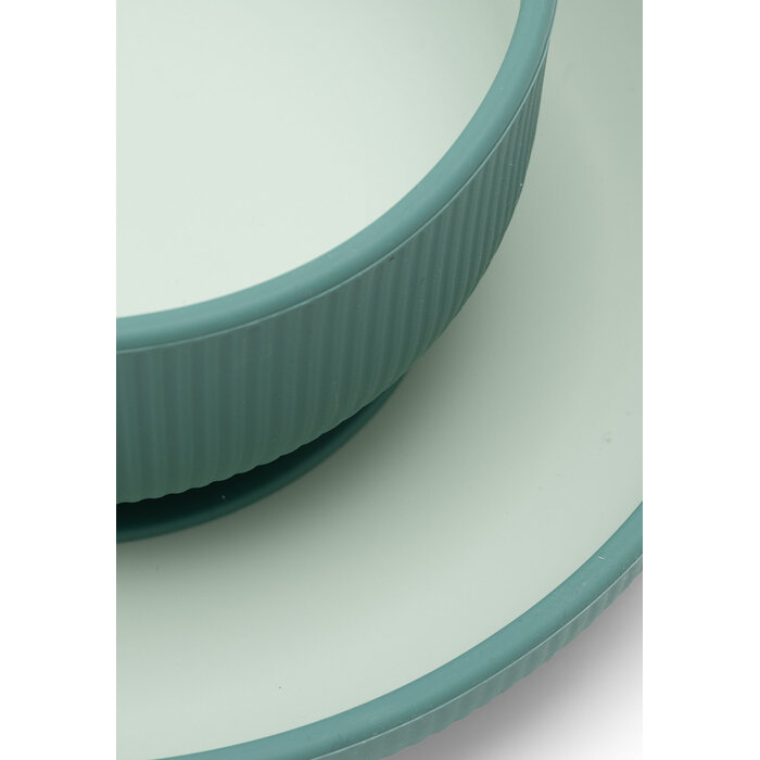 Jollein Kinderserviesset Siliconen Jade Shades
