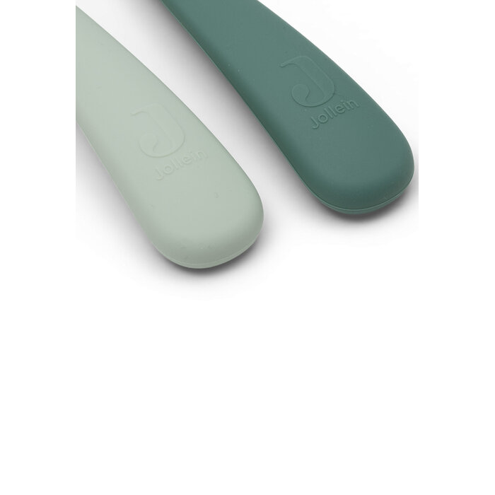 Jollein Siliconen Lepeltje Jade Shades (2-pack)