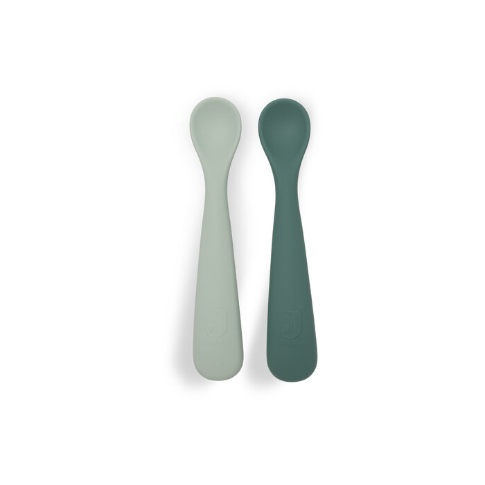 Jollein Siliconen Lepeltje Jade Shades (2-pack)