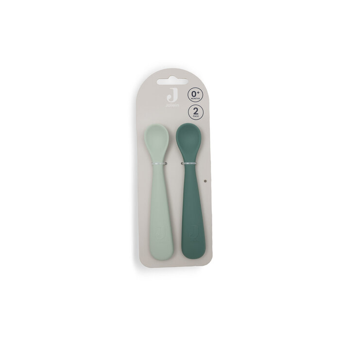 Jollein Siliconen Lepeltje Jade Shades (2-pack)