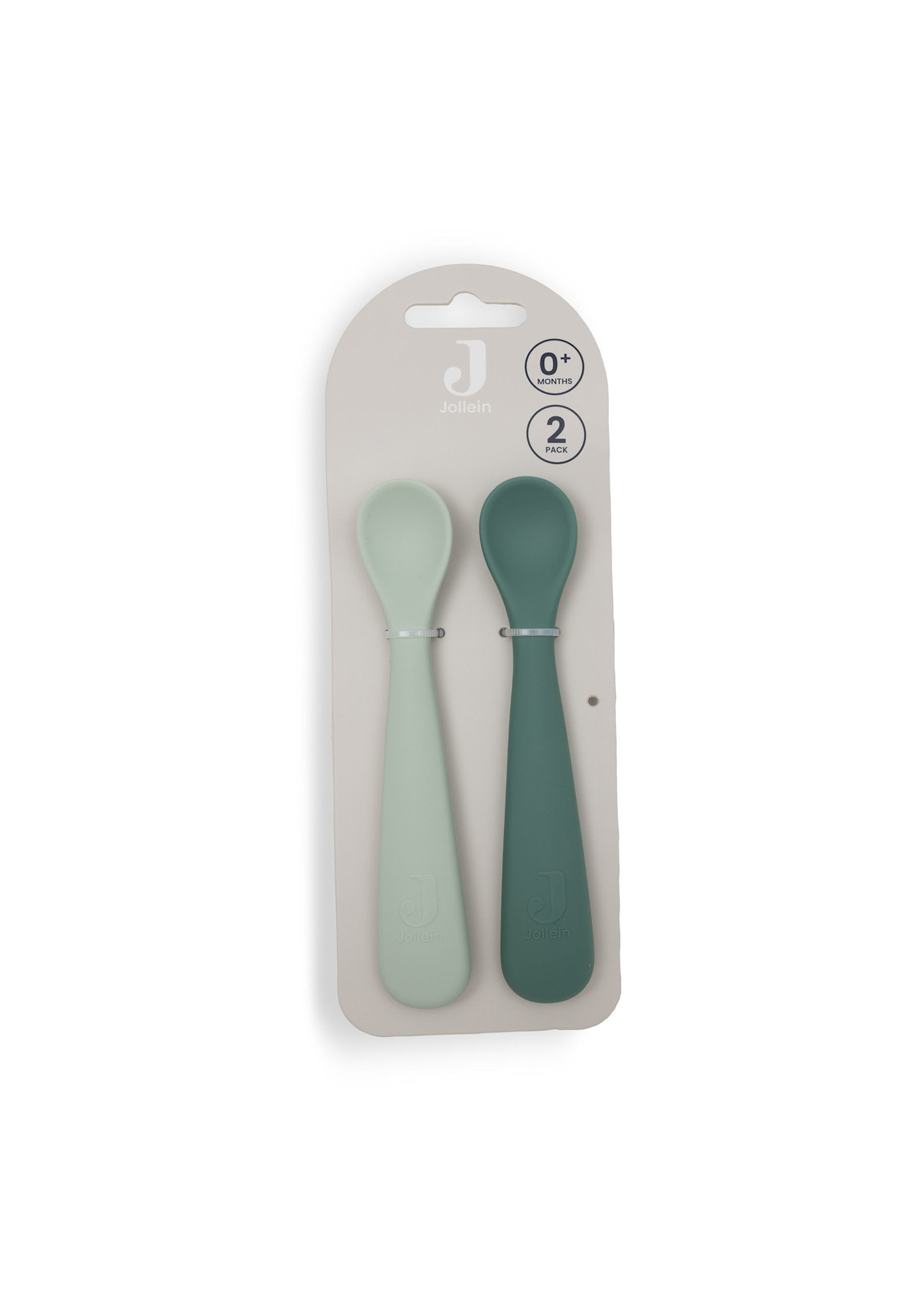 Jollein Siliconen Lepeltje Jade Shades (2-pack)