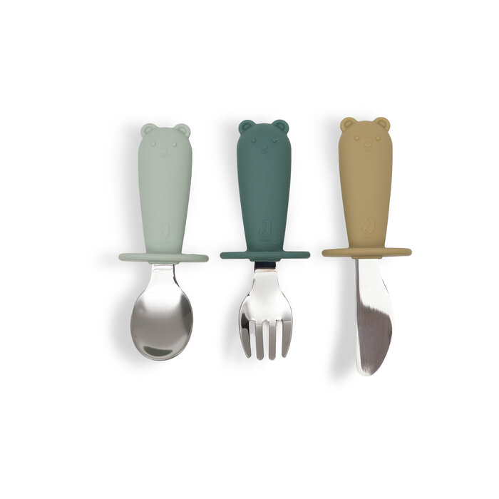 Jollein Bestekset Siliconen Jade Shades