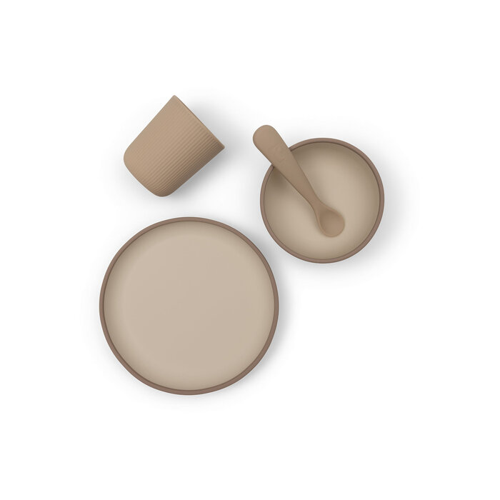 Jollein Kinderserviesset Siliconen Natural Shades