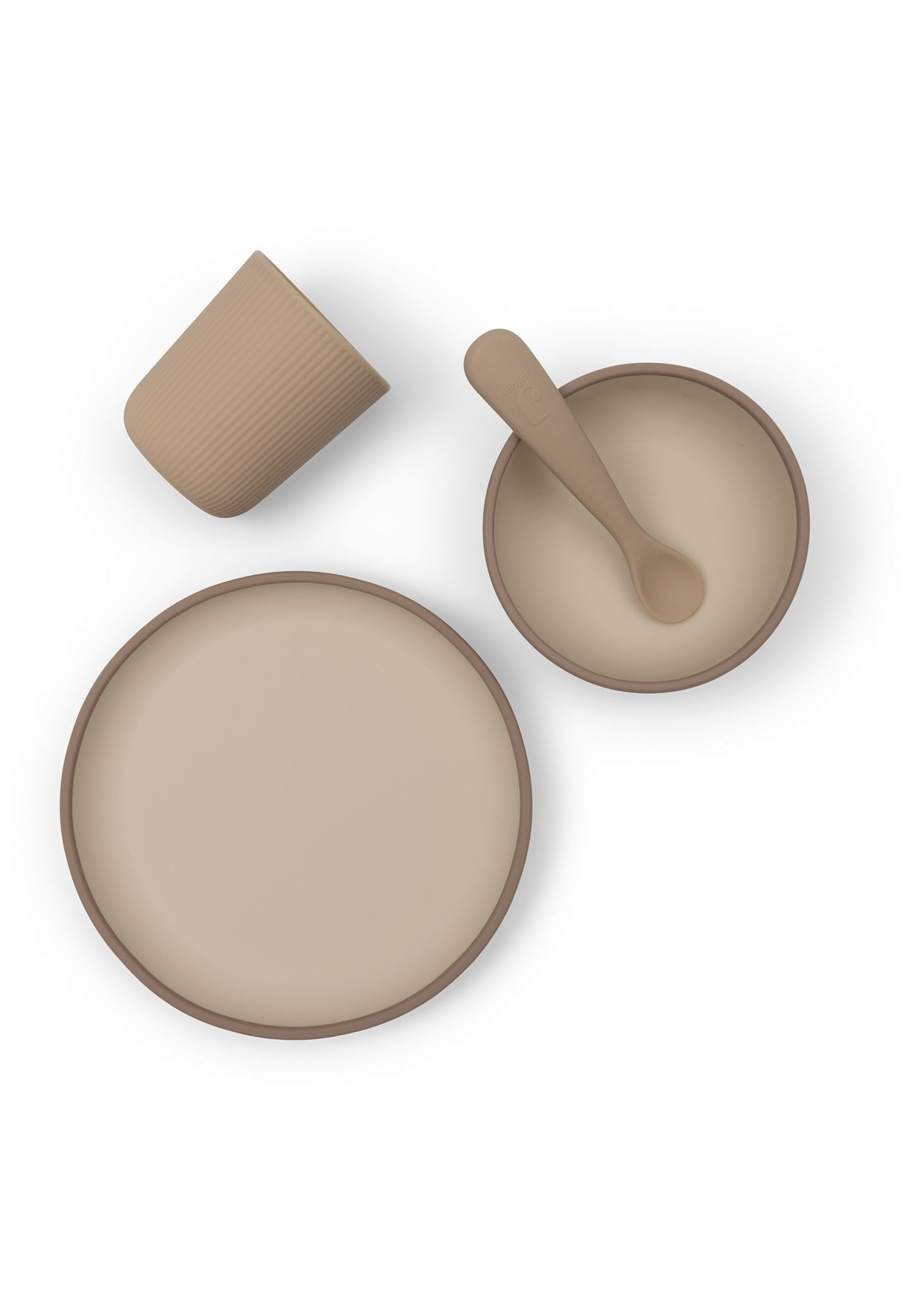 Jollein Kinderserviesset Siliconen Natural Shades