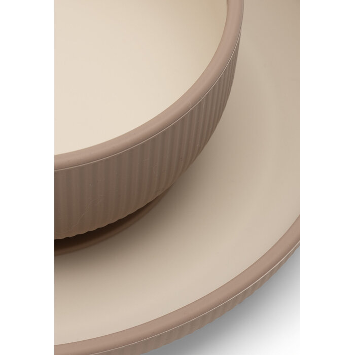 Jollein Kinderserviesset Siliconen Natural Shades