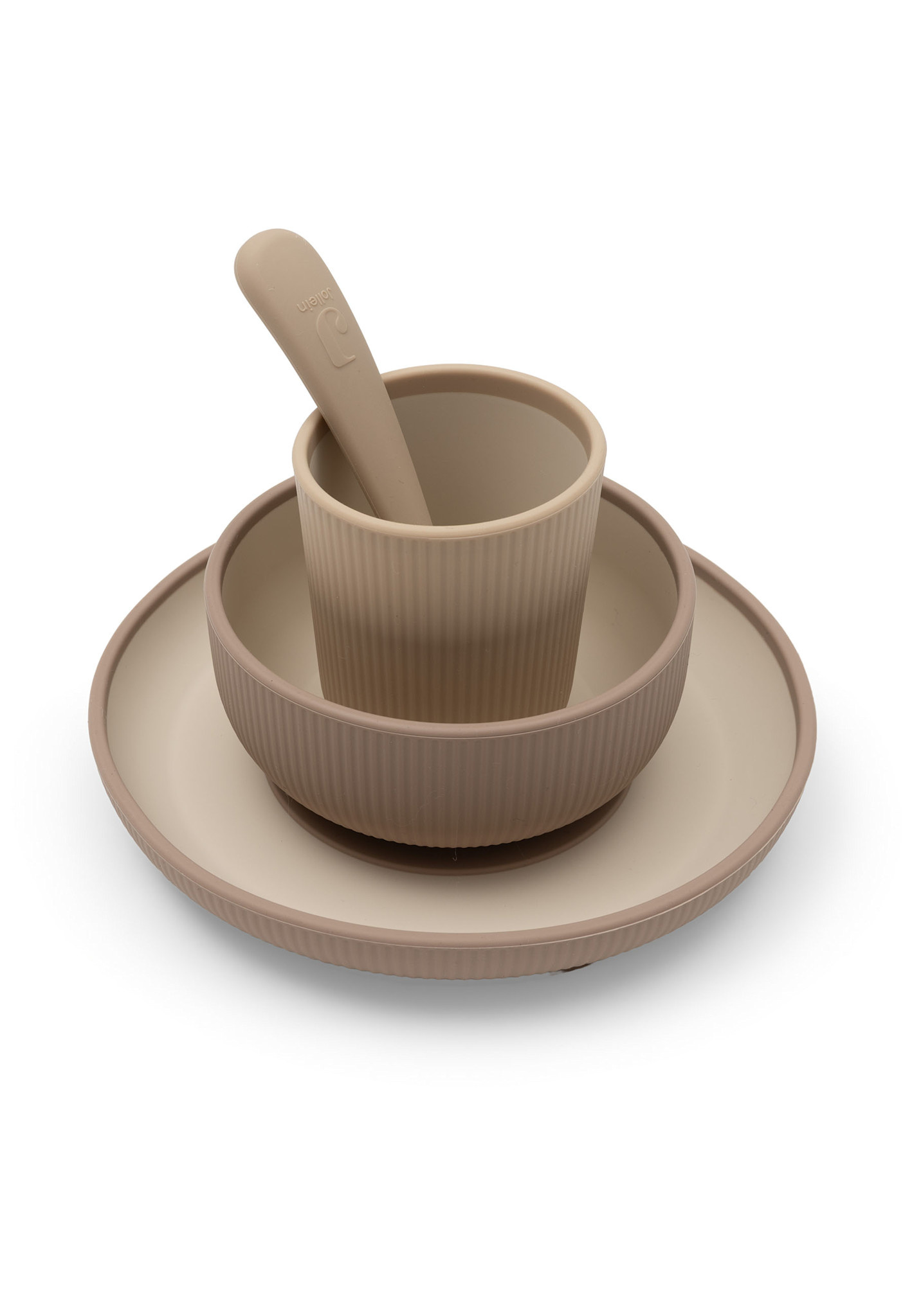 Jollein Kinderserviesset Siliconen Natural Shades