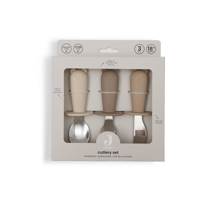 Jollein Bestekset Siliconen Natural Shades