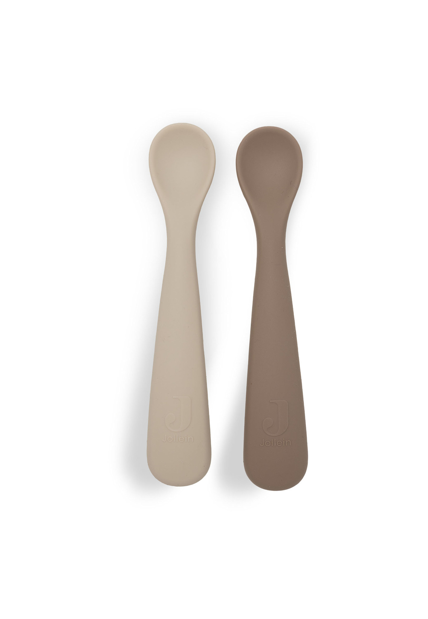 Jollein Siliconen Lepeltje Natural Shades (2-pack)
