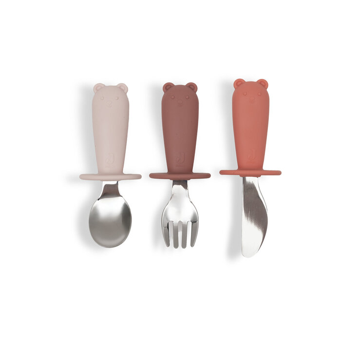 Jollein Bestekset Siliconen Blush Shades