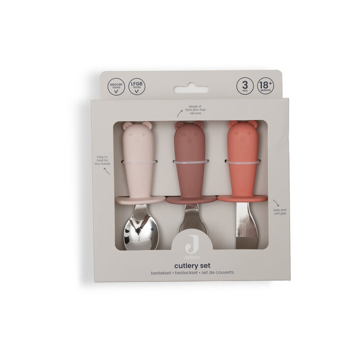 Jollein Bestekset Siliconen Blush Shades