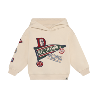 Daily7 Oversized Hoodie Badges Sandshell
