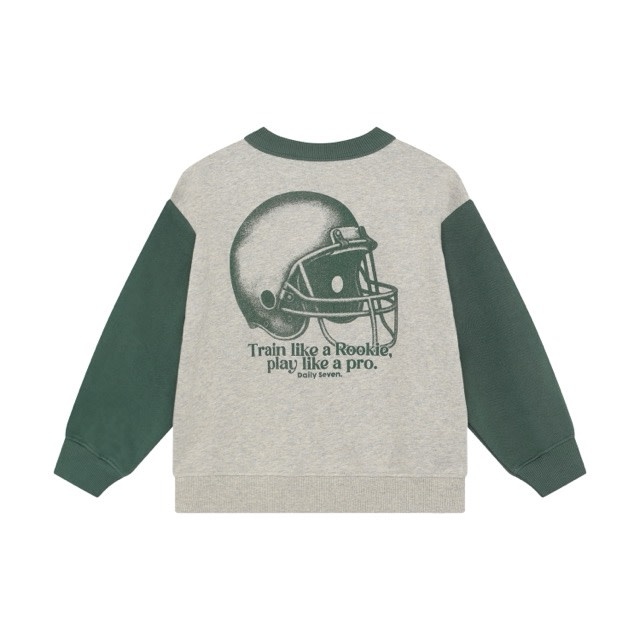 Daily7 Oversized Sweater Print Natural Melange