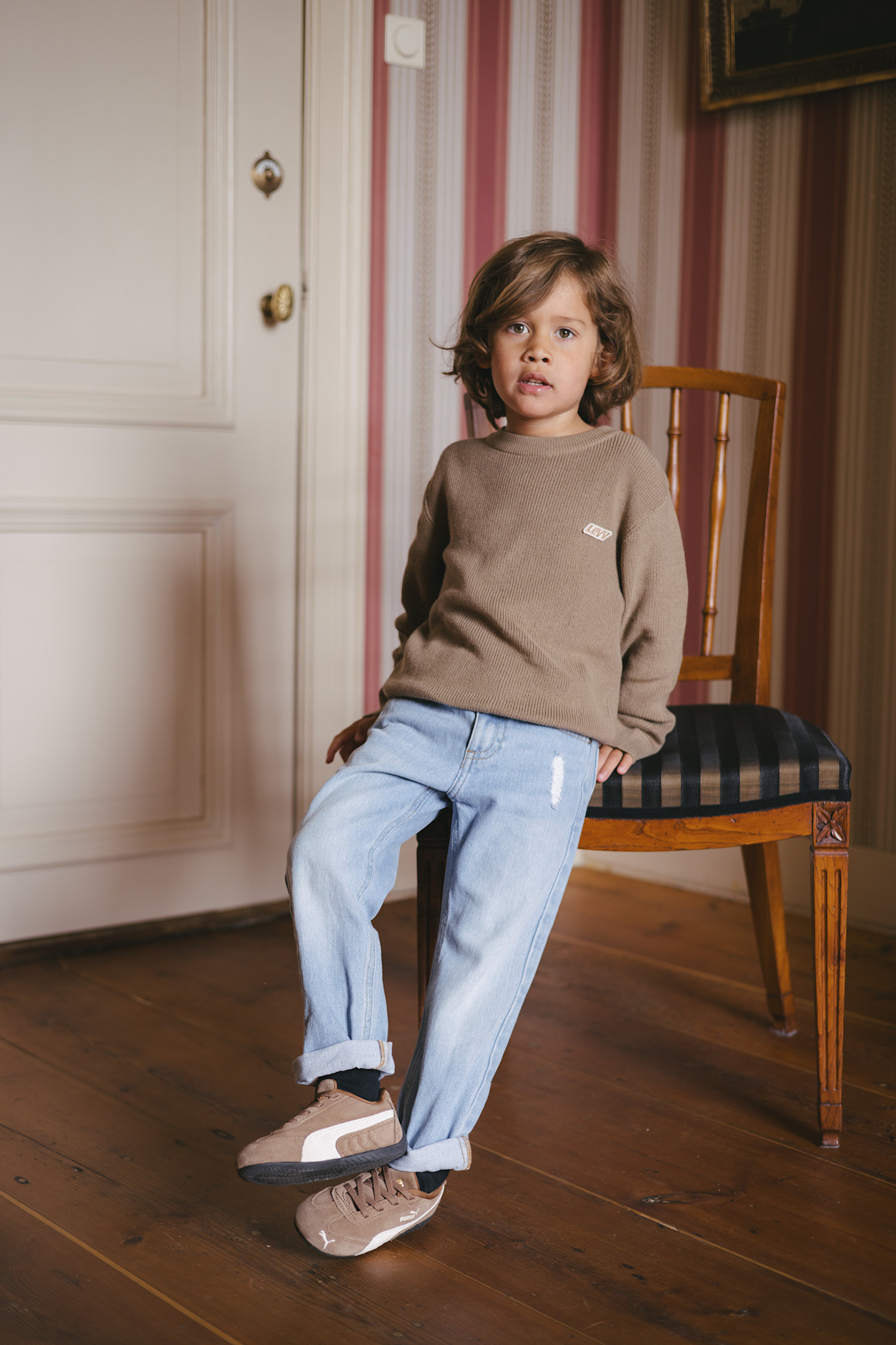 Levv Sweater LW261DIEDE Dark Sand