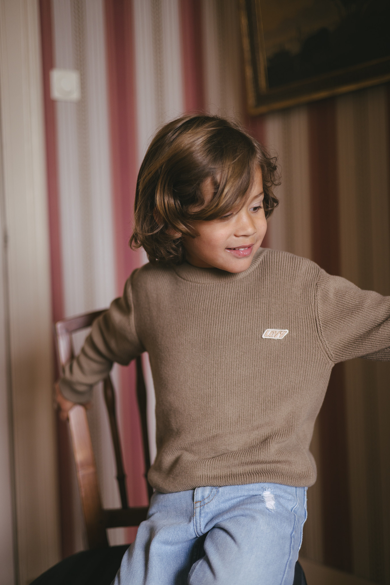 Levv Sweater LW261DIEDE Dark Sand