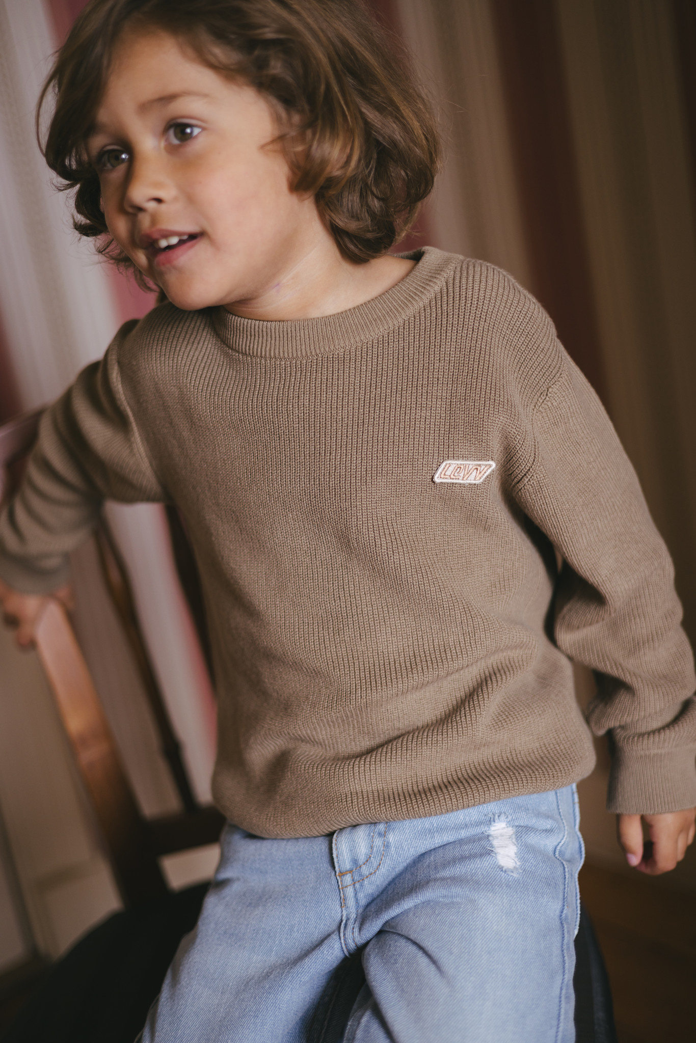 Levv Sweater LW261DIEDE Dark Sand