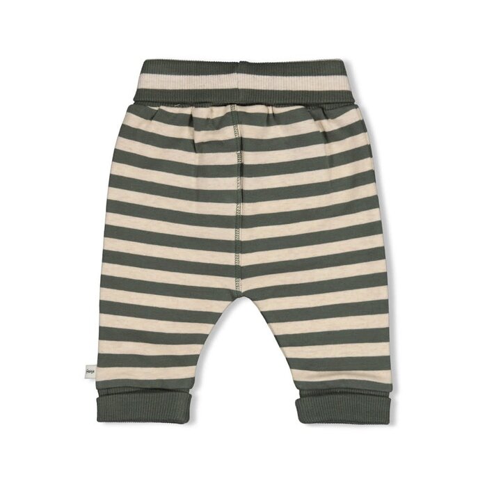 Feetje Broek streep Groen - Wiggle and Waddle