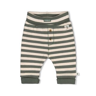 Feetje Broek streep Groen - Wiggle and Waddle