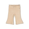 Flare broek velours rib Offwhite - Lucky Bloombird