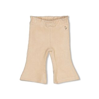 Feetje Flare broek velours rib Offwhite - Lucky Bloombird