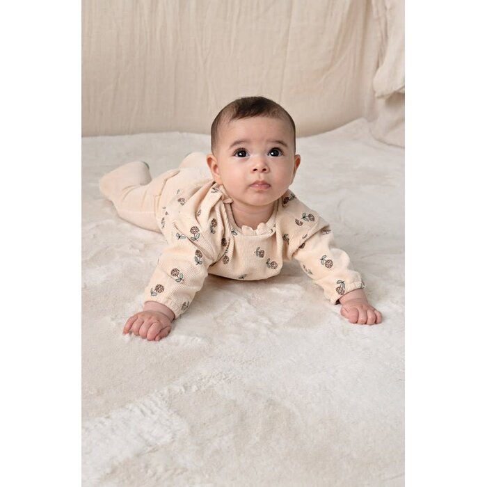 Feetje Flare broek velours rib Offwhite - Lucky Bloombird