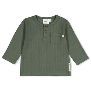 Feetje Longsleeve rib Groen - Wiggle and Waddle