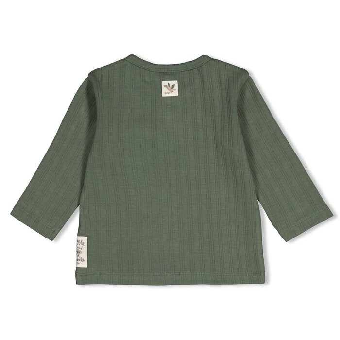 Feetje Longsleeve rib Groen - Wiggle and Waddle