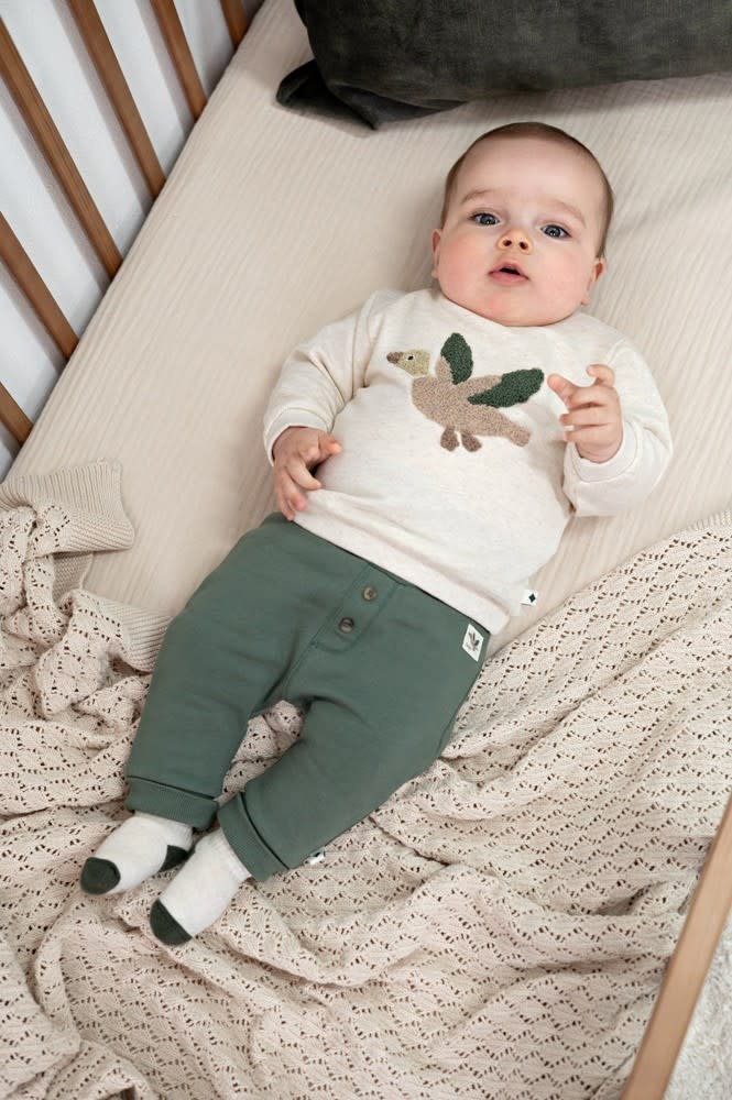 Feetje Sweater Offwhite melange - Wiggle and Waddle