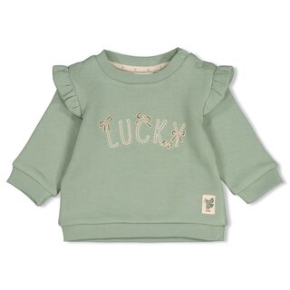 Feetje Sweater relaxed fit Jade Groen - Lucky Bloombird