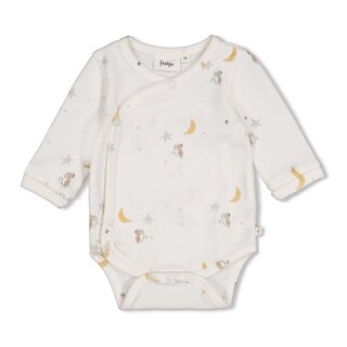 Feetje Wikkelromper AOP Offwhite - Over the Moon for You