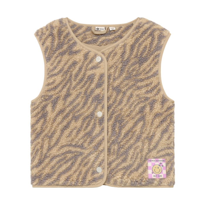 Daily7 Teddy Gilet Animal Ginger Root